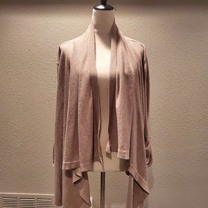 Calvin Klein cascading open-front cardigan - size L